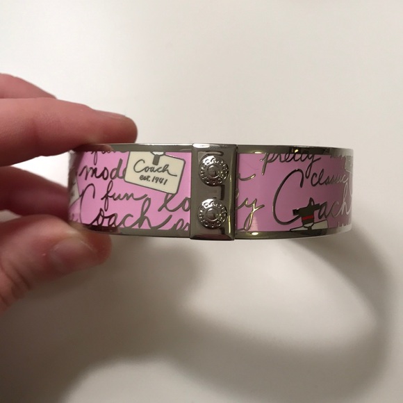 Pink Coach Bangle - Picture 3 of 3